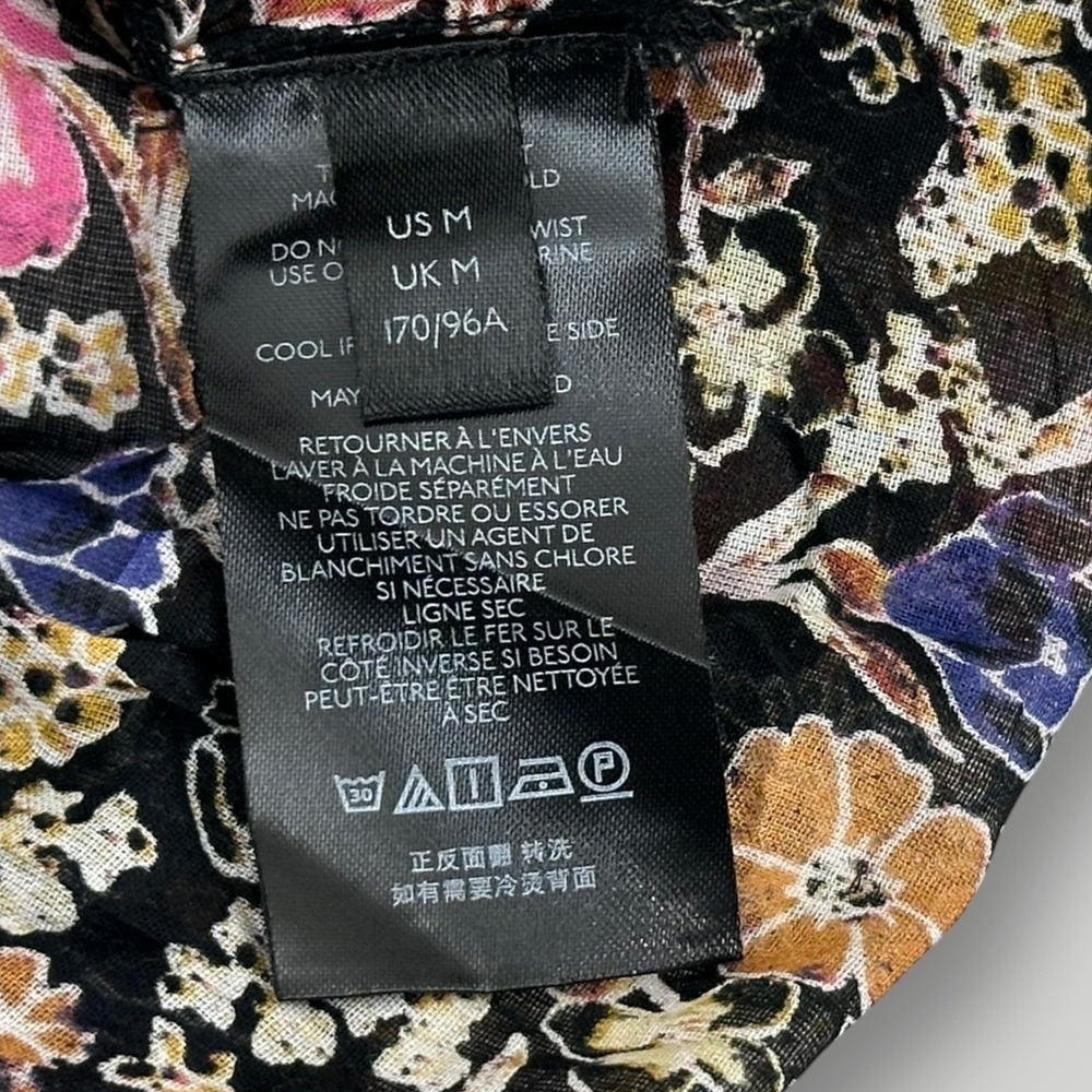 NEW Free People Maxi Dress Womens M Black Pink Floral Lace Boho OB1254357 India - Picture 7 of 10